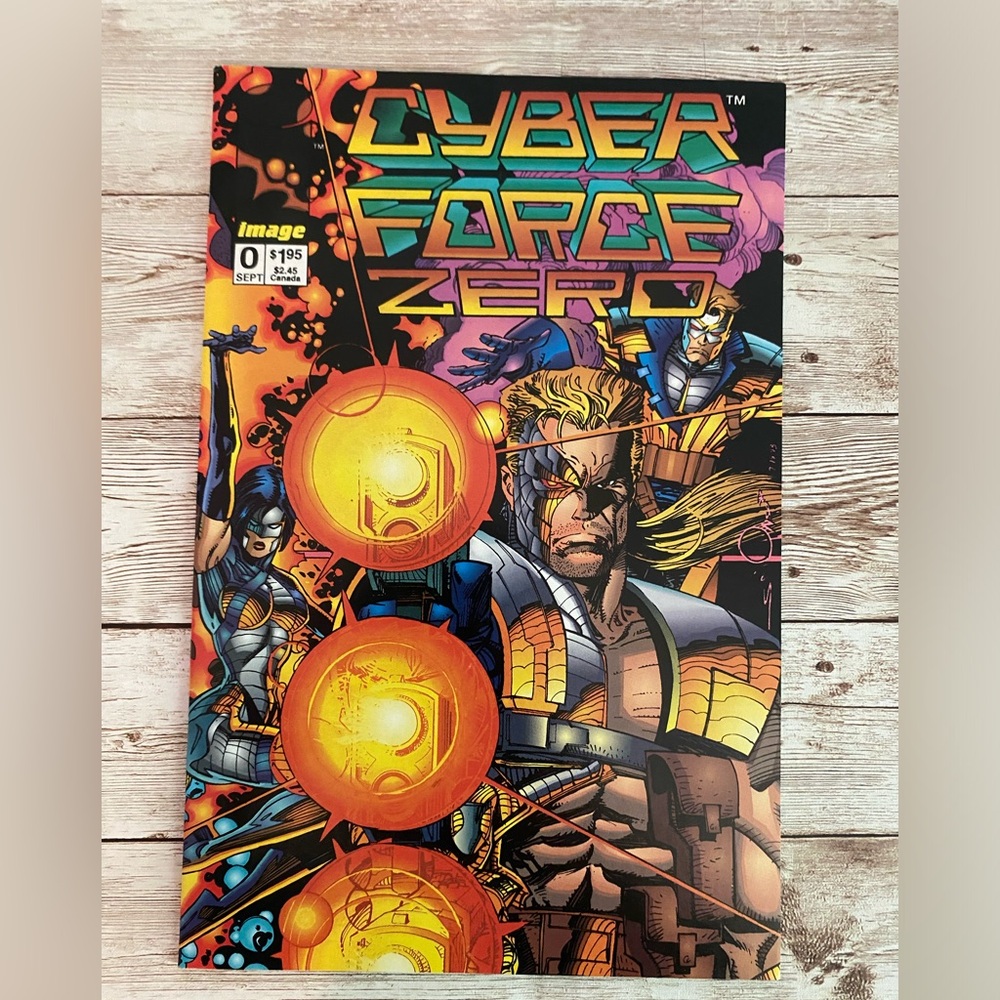 Vintage 1993 Cyber Force Zero #0 Image Comics Comic Book